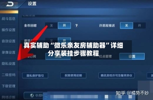 真实辅助“微乐亲友房辅助器”详细分享装挂步骤教程