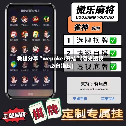 教程分享“wepoker开挂”(曝光透视必备猫腻)