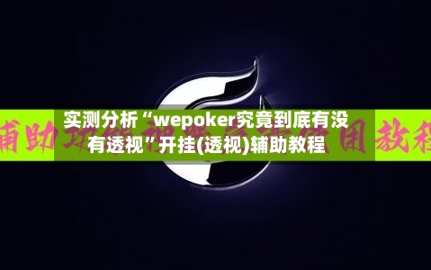 实测分析“wepoker究竟到底有没有透视”开挂(透视)辅助教程