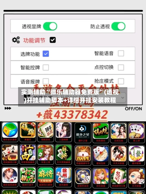 实测辅助“微乐辅助器免费版”(透视)开挂辅助脚本+详细开挂安装教程