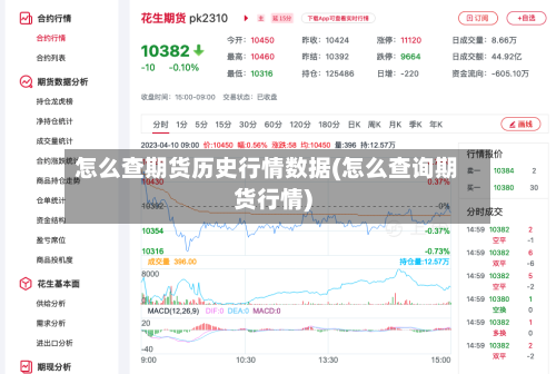 怎么查期货历史行情数据(怎么查询期货行情)