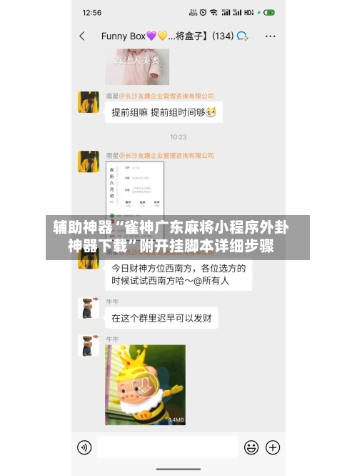 辅助神器“雀神广东麻将小程序外卦神器下载”附开挂脚本详细步骤
