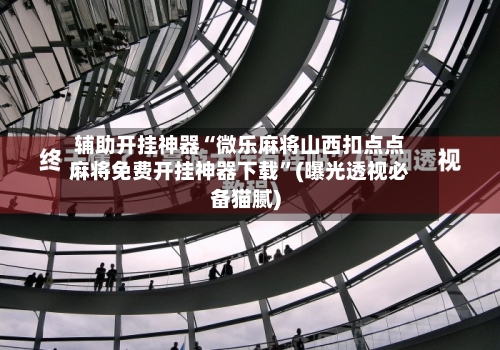 辅助开挂神器“微乐麻将山西扣点点麻将免费开挂神器下载”(曝光透视必备猫腻)