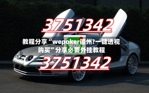 教程分享“wepoker德州?一键透视购买”分享必要外挂教程