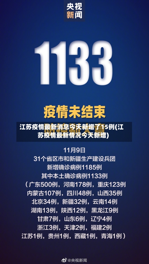江苏疫情最新消息今天新增了15例(江苏疫情最新情况今天新增)