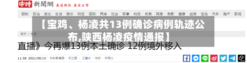 【宝鸡、杨凌共13例确诊病例轨迹公布,陕西杨凌疫情通报】