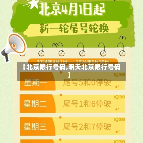 【北京限行号码,明天北京限行号码】