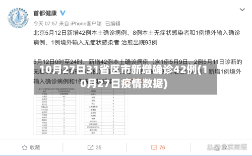 10月27日31省区市新增确诊42例(10月27日疫情数据)