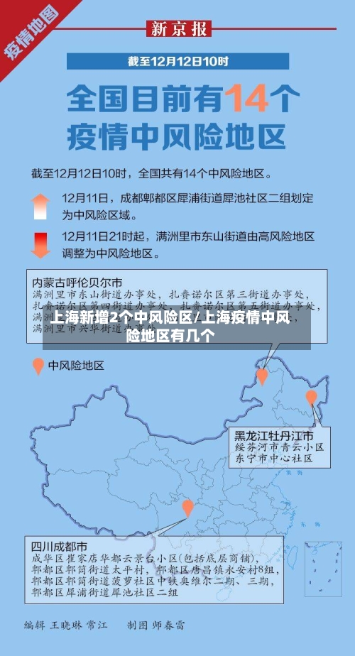 上海新增2个中风险区/上海疫情中风险地区有几个