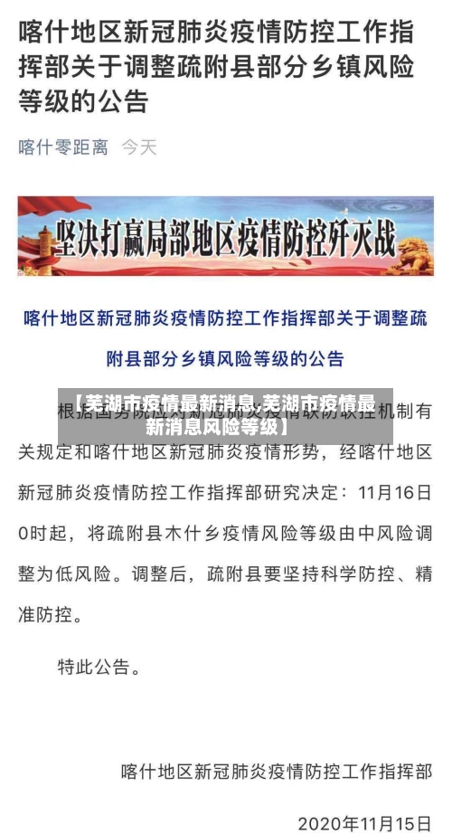 【芜湖市疫情最新消息,芜湖市疫情最新消息风险等级】