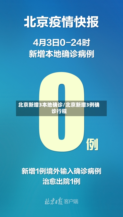 北京新增3本地确诊/北京新增3例确诊行程