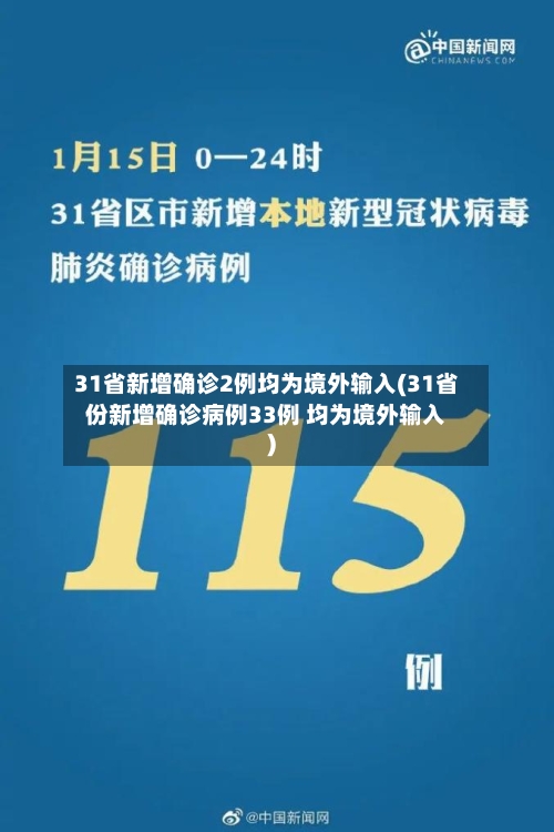 31省新增确诊2例均为境外输入(31省份新增确诊病例33例 均为境外输入)