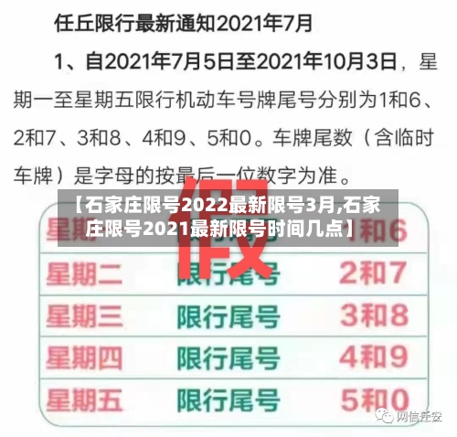 【石家庄限号2022最新限号3月,石家庄限号2021最新限号时间几点】