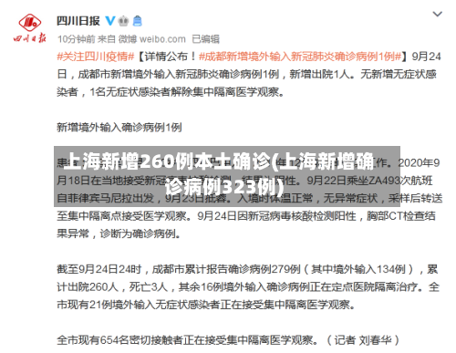 上海新增260例本土确诊(上海新增确诊病例323例)