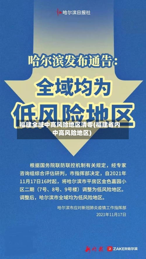福建全域中高风险地区清零(福建省内中高风险地区)