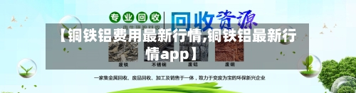 【铜铁铝费用最新行情,铜铁铝最新行情app】