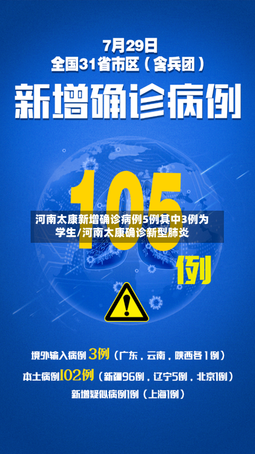 河南太康新增确诊病例5例其中3例为学生/河南太康确诊新型肺炎